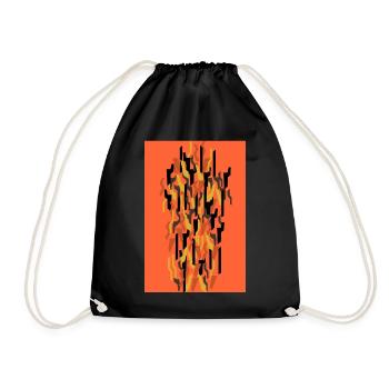 Camouflage Art - Drawstring Bag - black - Front