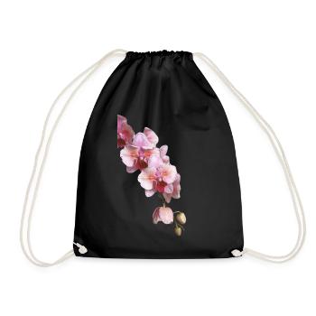 Phalaenopsis Cygne Fard à joues Fleurs d’orchidée pélorique - Sac de sport léger - noir - Devant