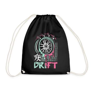 JDM Drift Rim – Art de la mise au point de voitures japonaises - Sac de sport léger - noir - Devant