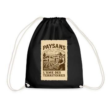 Paysans, l'âme des territoires - Sac de sport léger - noir - Devant