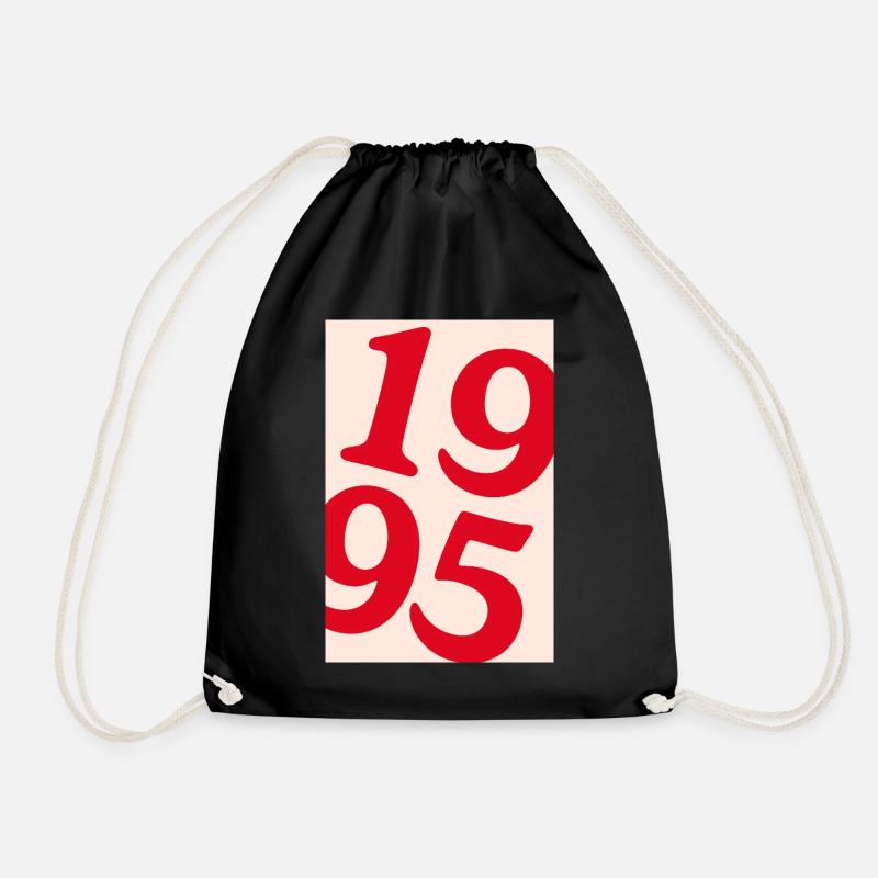 Poster 1995 - Drawstring Bag - black