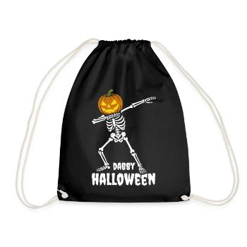 Dabby Halloween - Halloween Dab Dance Squelette - Sac de sport léger - noir - Devant
