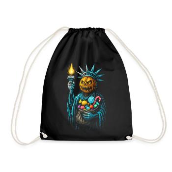 Citrouille Liberty Halloween - Sac de sport léger - noir - Devant