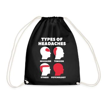 Psychologie Maux de tête - Sac de sport léger - noir - Devant