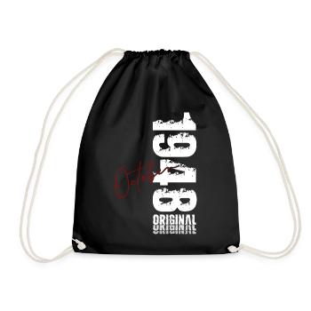 77th Birthday Original October 1948 - Drawstring Bag - black - Front