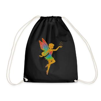 Golden Fairy Wings Rainbow Magic - Drawstring Bag - black - Front