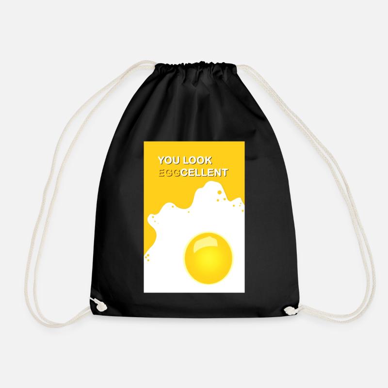 You look eggcellent - Turnbeutel - Schwarz