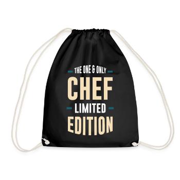 Chef Limited Edition Typographic Tee - Drawstring Bag - black - Front