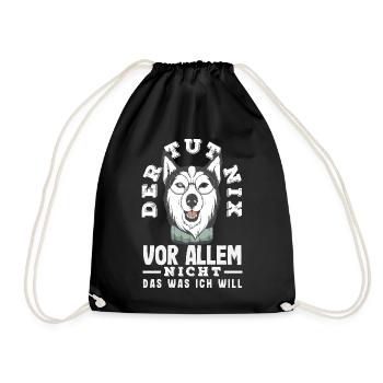 Drôle Husky Husky Propriétaire Husky Propriétaire Cadeau - Sac de sport léger - noir - Devant