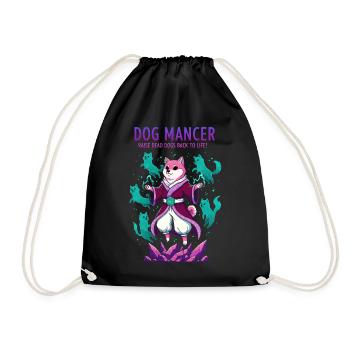 Dog Mancer Canine Wizard Raising Spirit Dogs - Sac de sport léger - noir - Devant