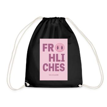 Bonne année – Conception de vœux du Nouvel An - Sac de sport léger - noir - Devant