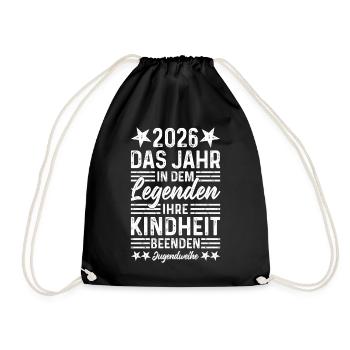 Youth Consecration 2026 Legends End Your Childhood - Drawstring Bag - black - Front