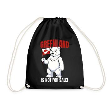 Chemise Greenland Is Not For Sale - Sac de sport léger - noir - Devant