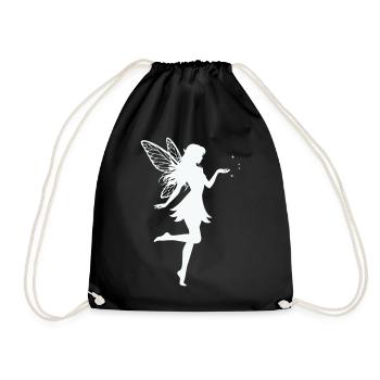 Fairy Elf - Drawstring Bag - black - Front