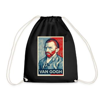 Van Gogh Pop Portrait Dual Tone - Turnbeutel - Schwarz - Vorne