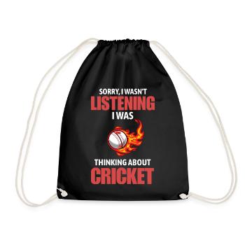 Cadeau drôle pour les amateurs de cricket au joueur-entraîneur Papa - Sac de sport léger - noir - Devant