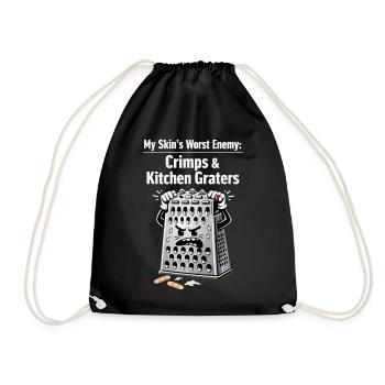 My Skin's Worst Enemy: Crimps & Kitchen Graters - Turnbeutel - Schwarz - Vorne