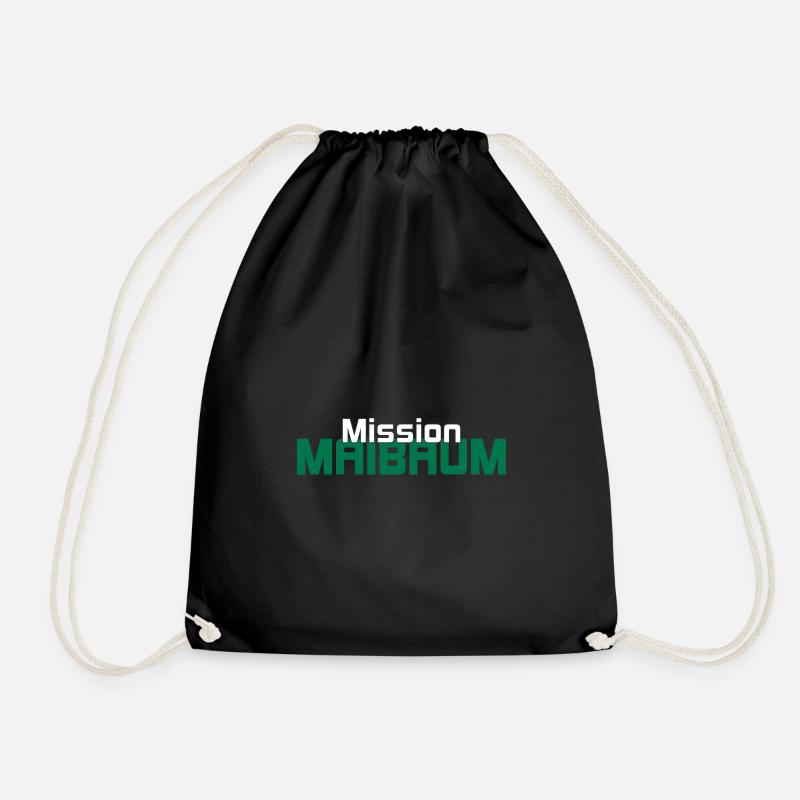 Mission Maibaum Aufpasser Shirt - Turnbeutel - Schwarz