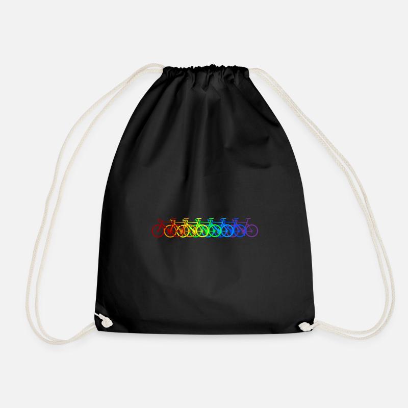 Rainbow Bike - Turnbeutel - Schwarz