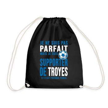 supporter football Troyes Humour foot Club Troyes - Sac de sport léger - noir - Devant