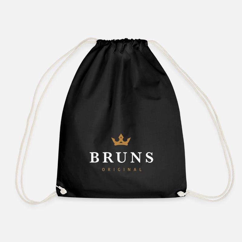 Bruns Original Familienlogo - Turnbeutel - Schwarz