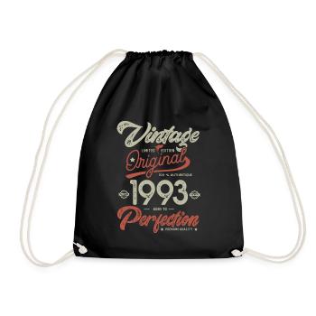 1993 anniversaire vintage - Sac de sport léger - noir - Devant