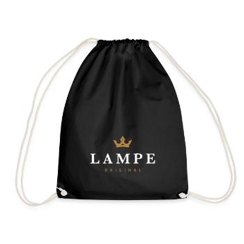 Lampe Original Familienlogo - Turnbeutel - Schwarz - Vorne