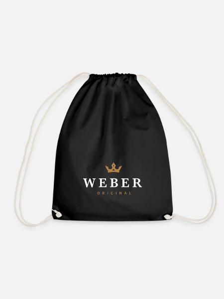 Weber Original Familienlogo - Turnbeutel - Schwarz