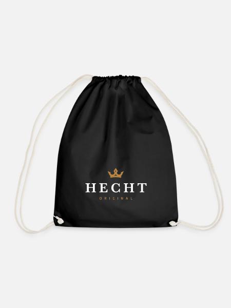 Hecht Original Familienlogo - Turnbeutel - Schwarz