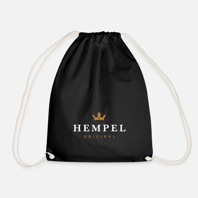 Hempel Original Familienname - Turnbeutel - Schwarz