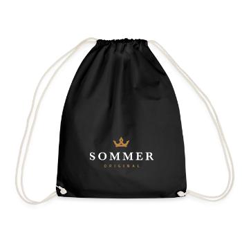 Sommer Original Familienlogo - Turnbeutel - Schwarz - Vorne