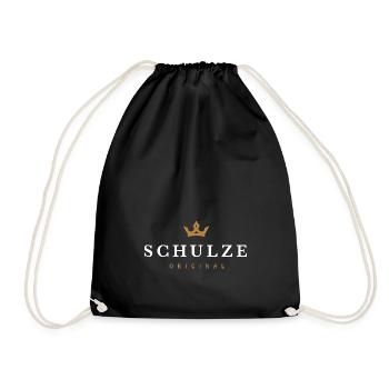 Schulze Original Family Logo - Drawstring Bag - black - Front