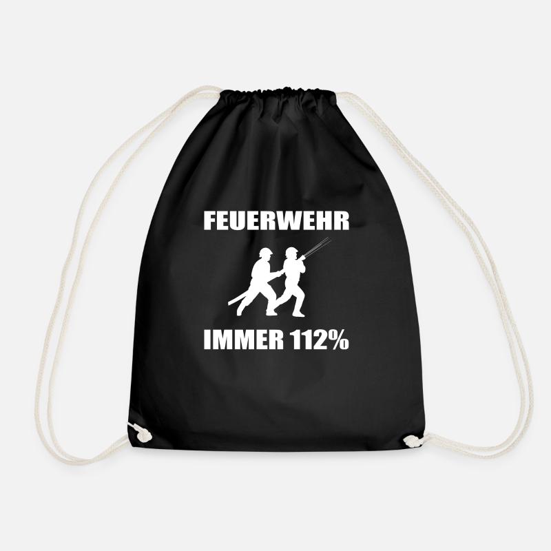 Feuerwehr - Turnbeutel - Schwarz
