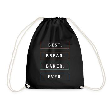 Bäcker Bäckerin Backen - Turnbeutel - Schwarz - Vorne