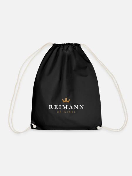 Reimann Original Familienlogo - Turnbeutel - Schwarz