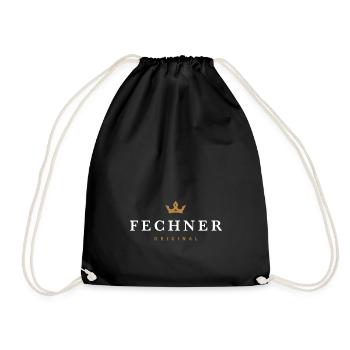 Fechner Original Familienlogo - Turnbeutel - Schwarz - Vorne