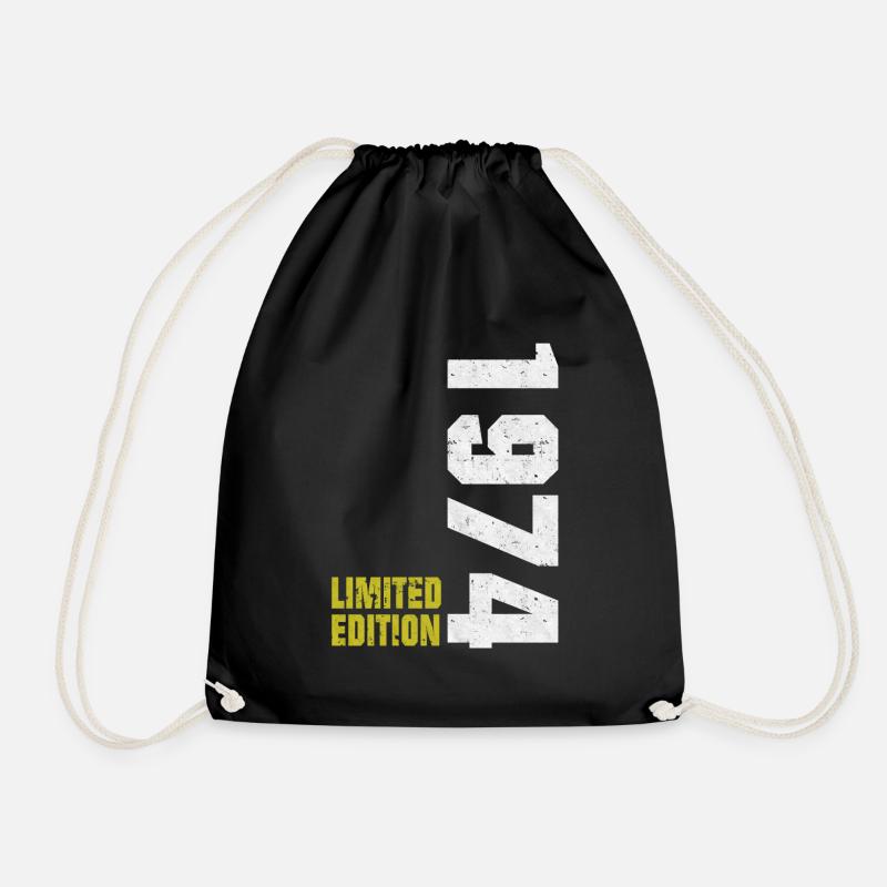 Geburtstag 1974 Geboren Limitierte Edition Design - Turnbeutel - Schwarz