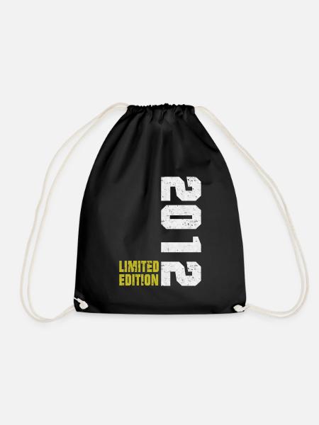 Geburtstag 2012 Geboren Geschenk Design - Turnbeutel - Schwarz