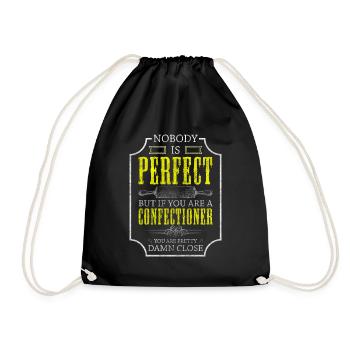 Tartes artisanales à gâteaux - Sac de sport léger - noir - Devant