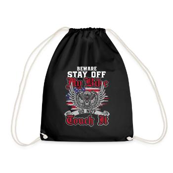 Just look hands off only child - Drawstring Bag - black - Front