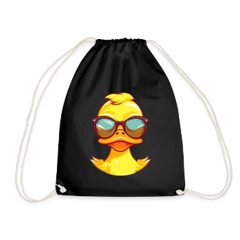 Baby duck - Drawstring Bag - black - Front