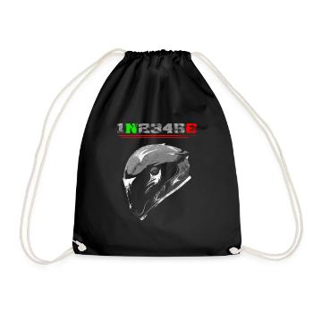 1N23456 Biker Helmet - Drawstring Bag - black - Front
