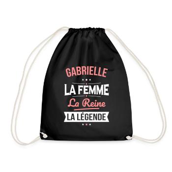 Gabrielle - La Femme - La Reine - La Légende - Sac de sport léger - noir - Devant