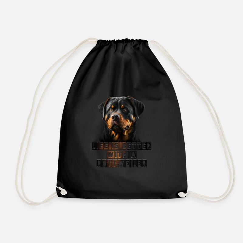 Rottweiler - Turnbeutel - Schwarz