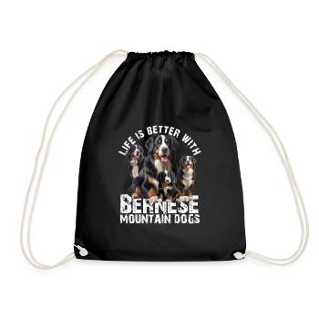 Bouvier bernois - Sac de sport léger - noir - Devant