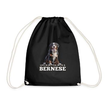 Bouvier bernois - Sac de sport léger - noir - Devant