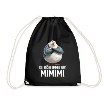 Seagull Seabird J’entends toujours Mimimi - Sac de sport léger - noir - Devant