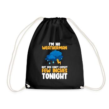 Tornado - Drawstring Bag - black - Front