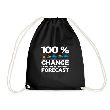 Tornado - Drawstring Bag - black - Front