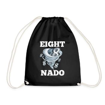 Tornade du 8e anniversaire - Sac de sport léger - noir - Devant